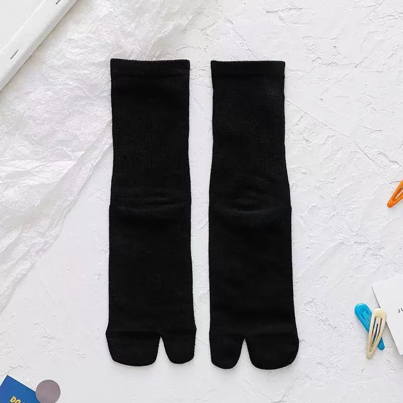Candy Color Mid-Calf Tabi Sock - Toe Sock Split ulasan dan harga