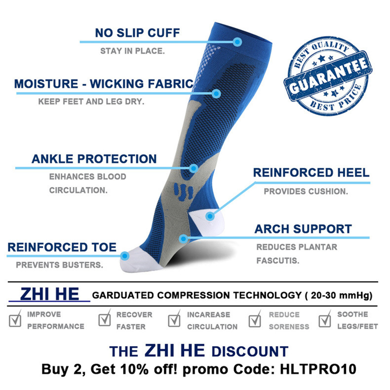 3 Pairs New‑Color Unisex Compr - Compression Sock Medical ulasan dan harga