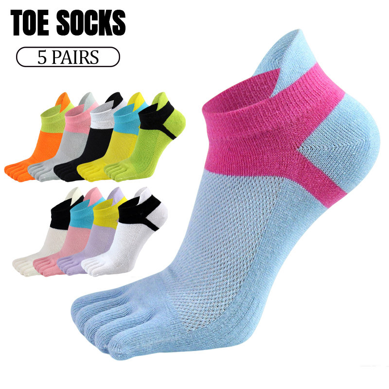 5 Pairs Women Five Toe Socks S - Toe Sock Split ulasan dan harga