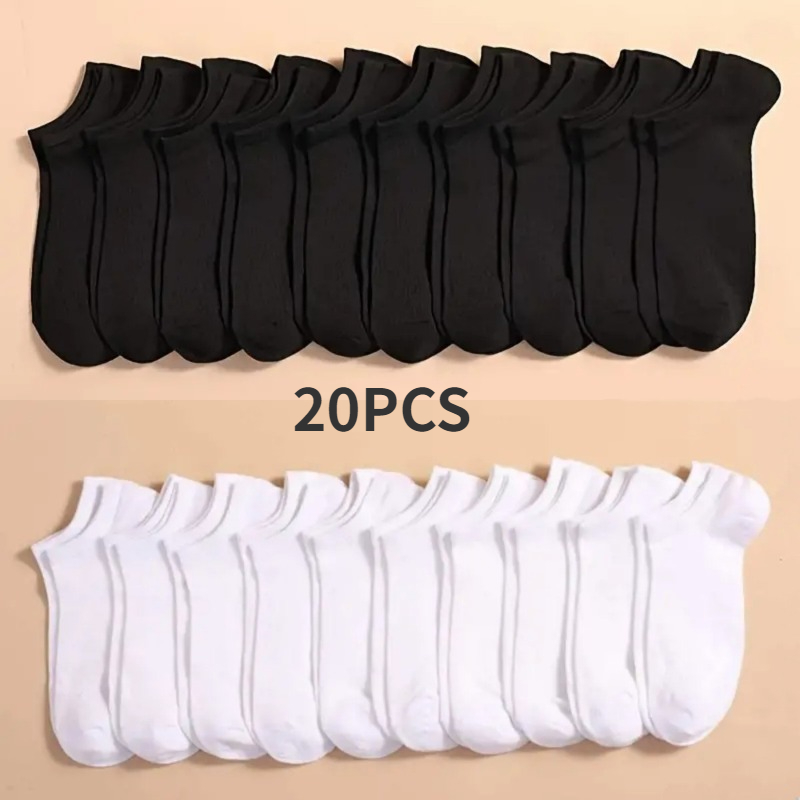 10 Pairs Unisex Casual Plain C - Dress Sock Men ulasan dan harga
