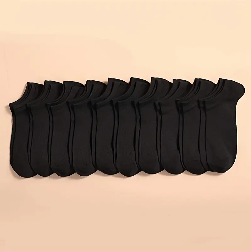 10 Pairs Unisex Casual Plain C - Dress Sock Men ulasan dan harga